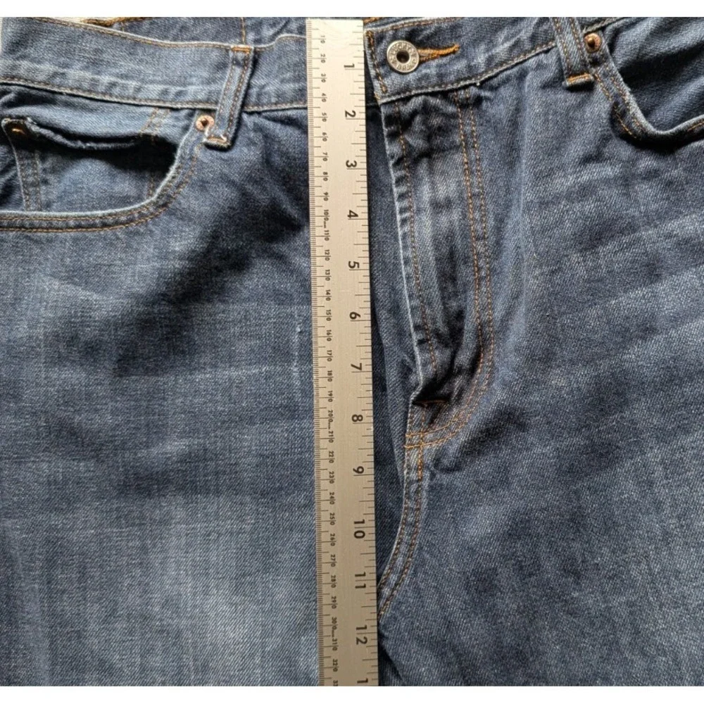 Lucky Brand 181 Relaxed Straight Mens Jeans 38x32 Blue Medium Wash Stretch Denim